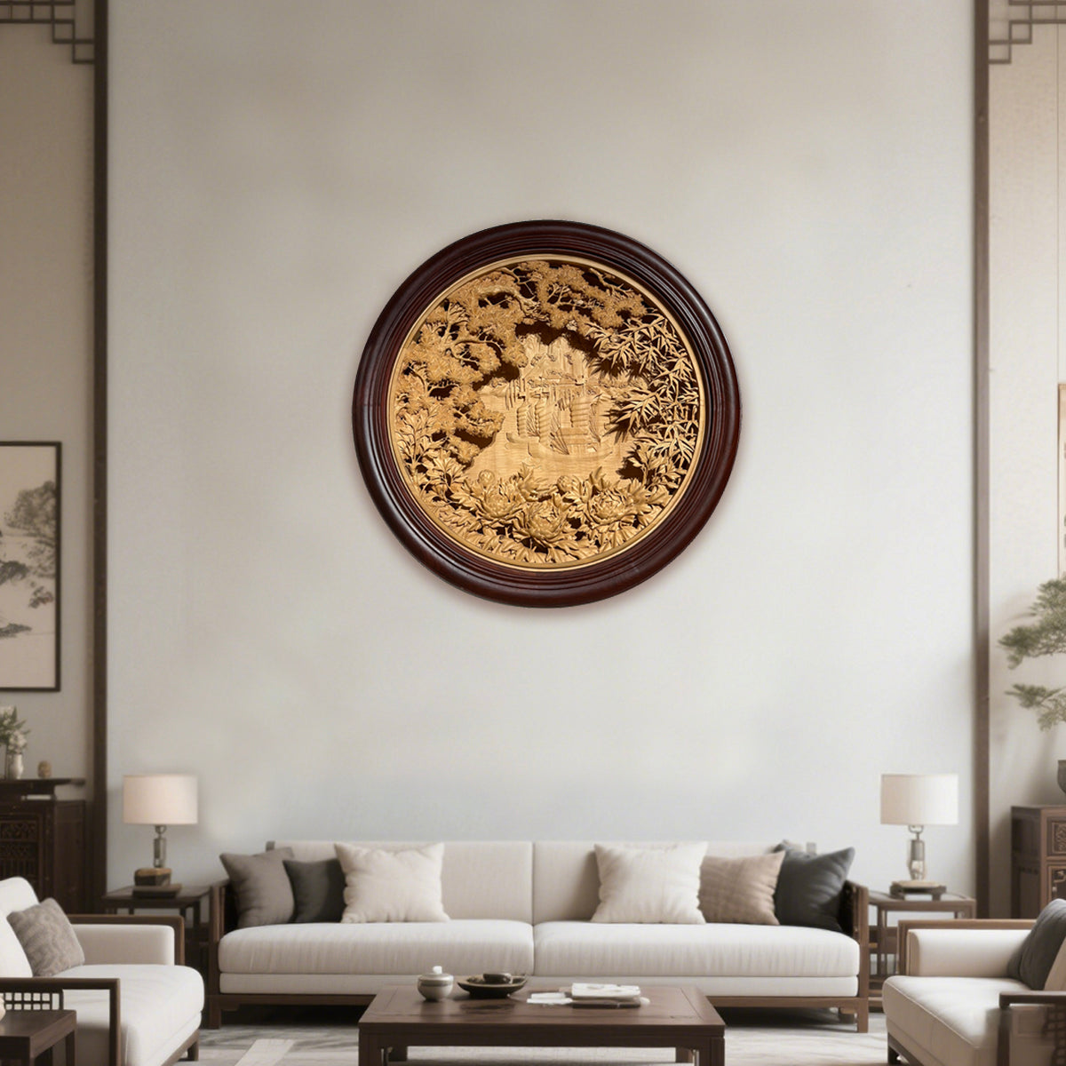 Hand-Crafted Wooden Landscape: Elements of Nature