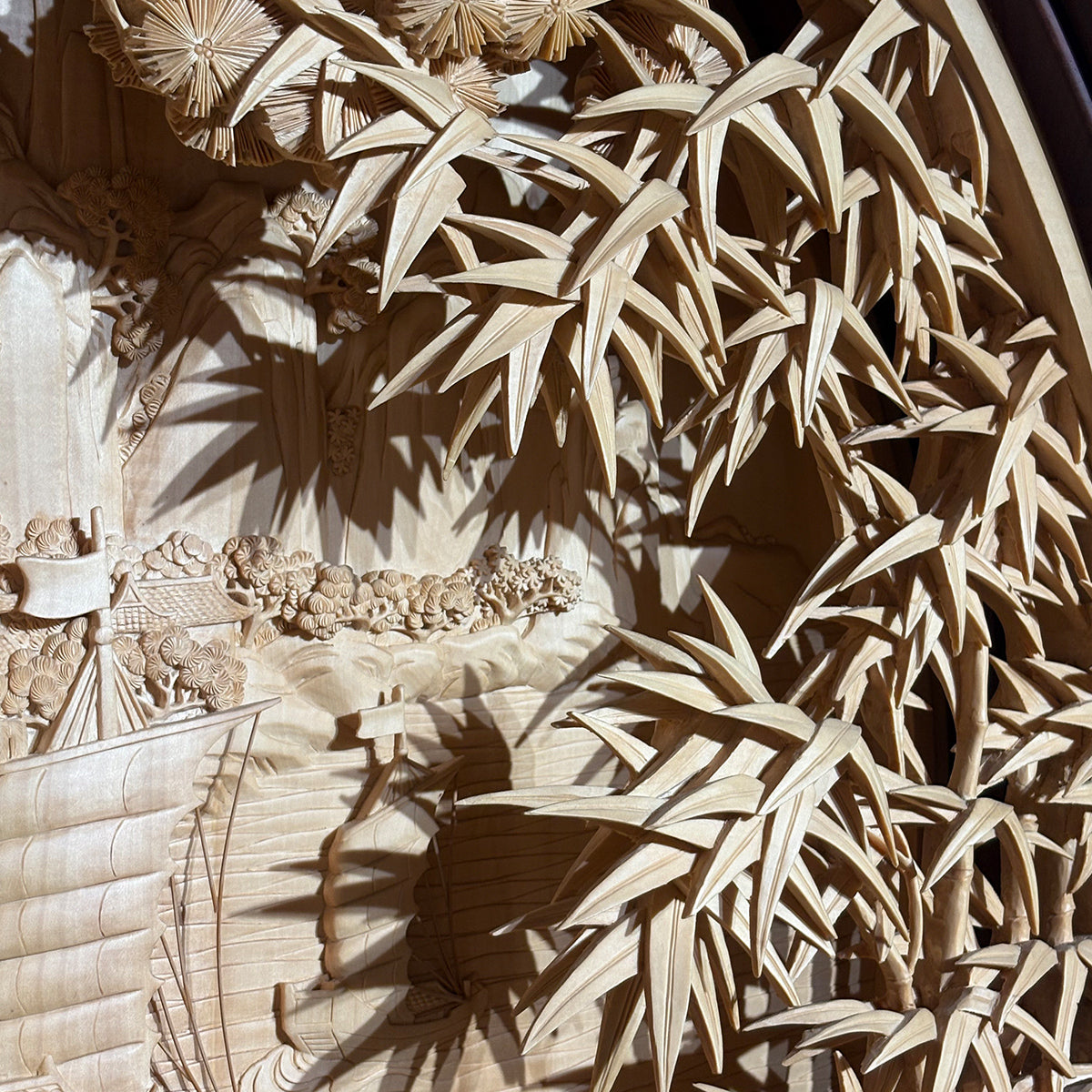 Hand-Crafted Wooden Landscape: Elements of Nature