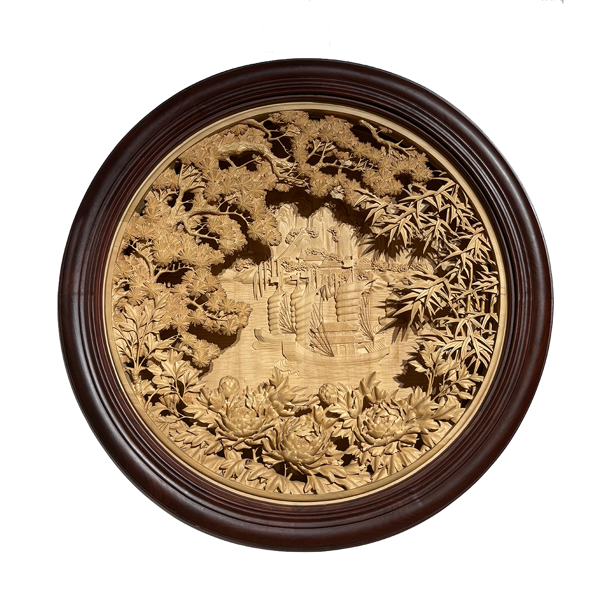 Hand-Crafted Wooden Landscape: Elements of Nature