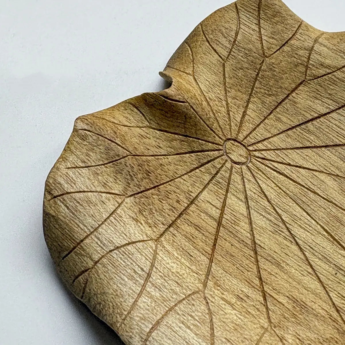 Lotus Leaf Wooden Jewellery Dish