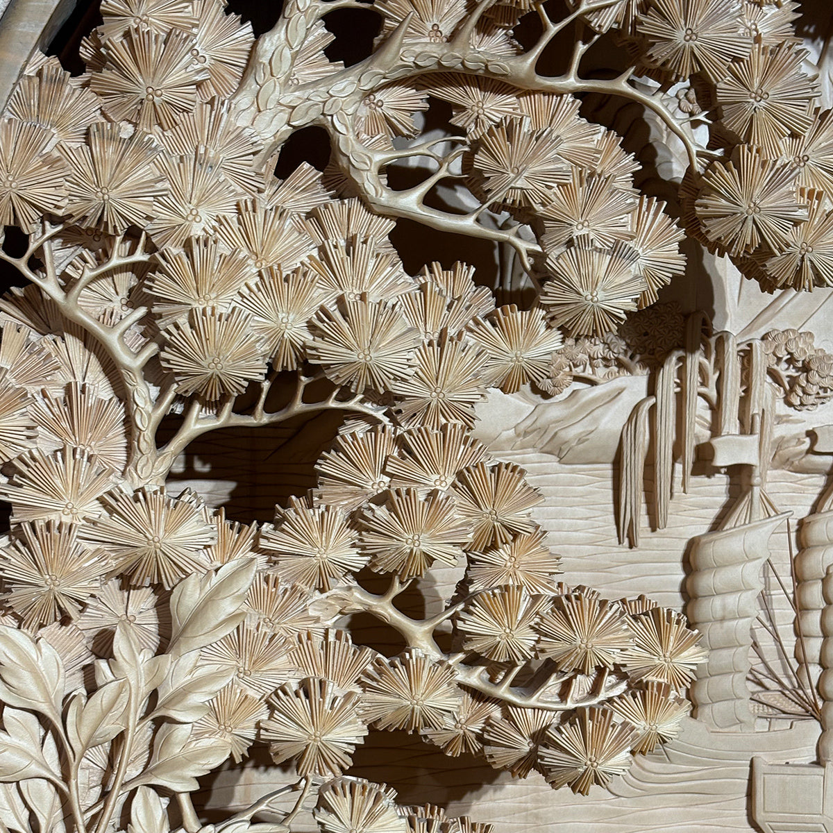 Hand-Crafted Wooden Landscape: Elements of Nature