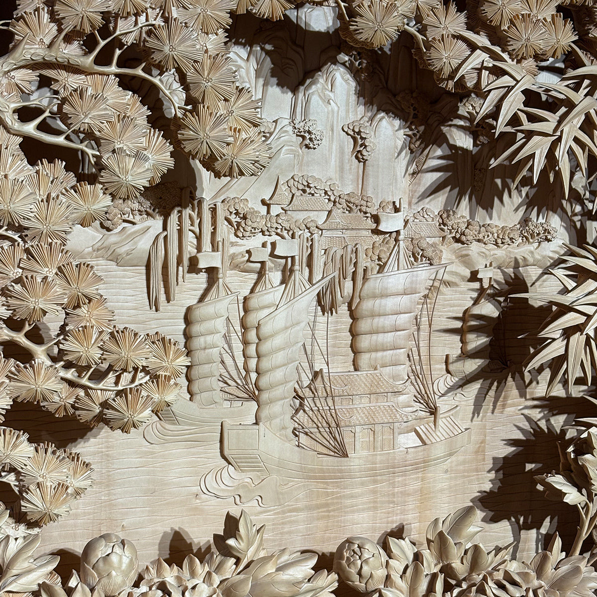 Hand-Crafted Wooden Landscape: Elements of Nature