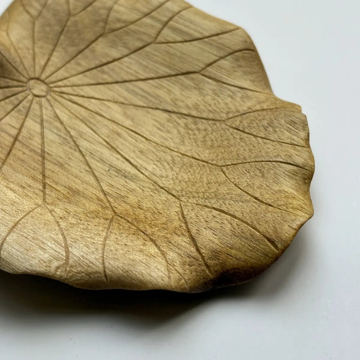 Lotus Leaf Wooden Jewellery Dish