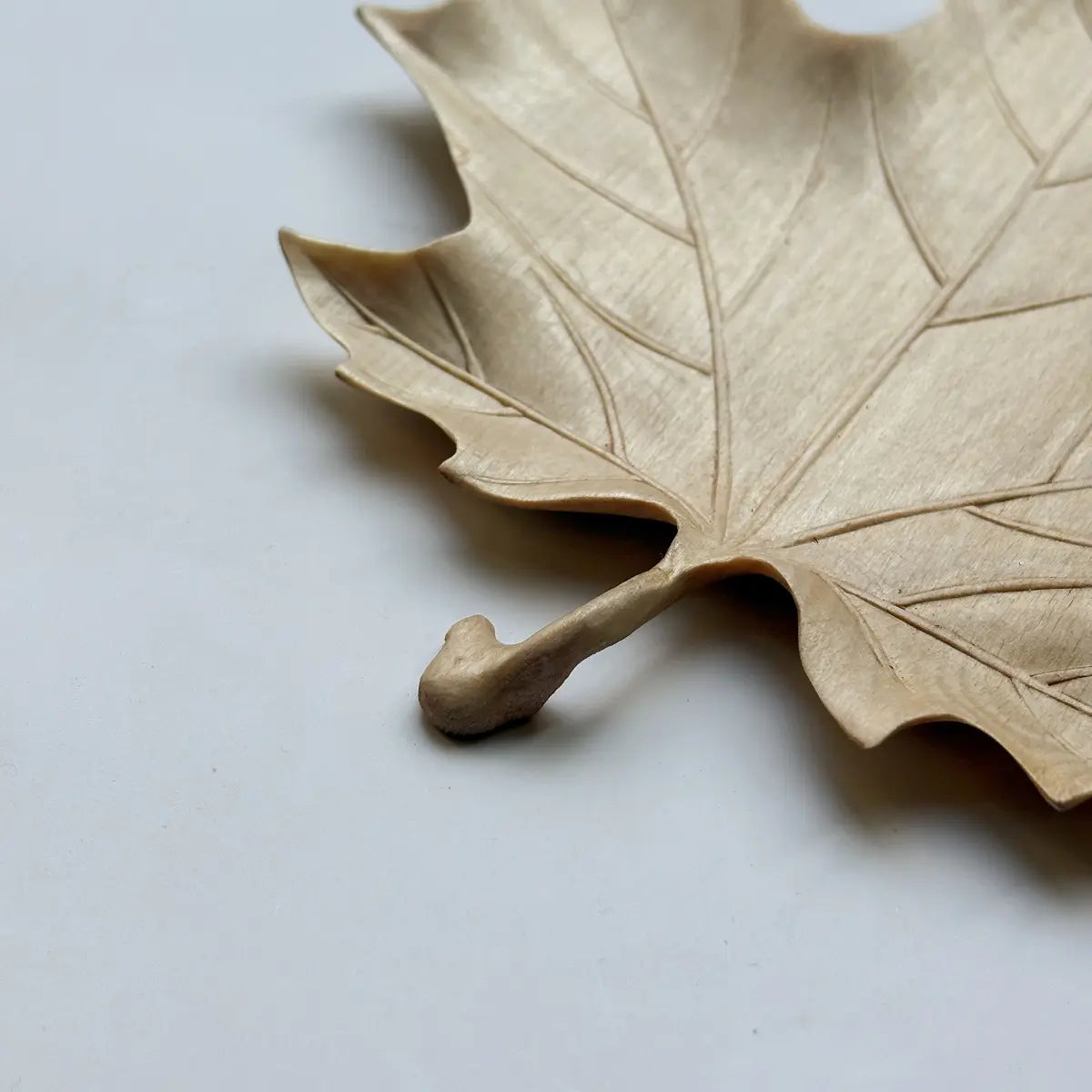 Hand-Carved Maple Leaf Coaster