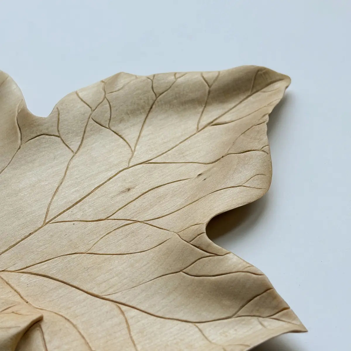 Hand-Carved Ivy Leaf Coaster