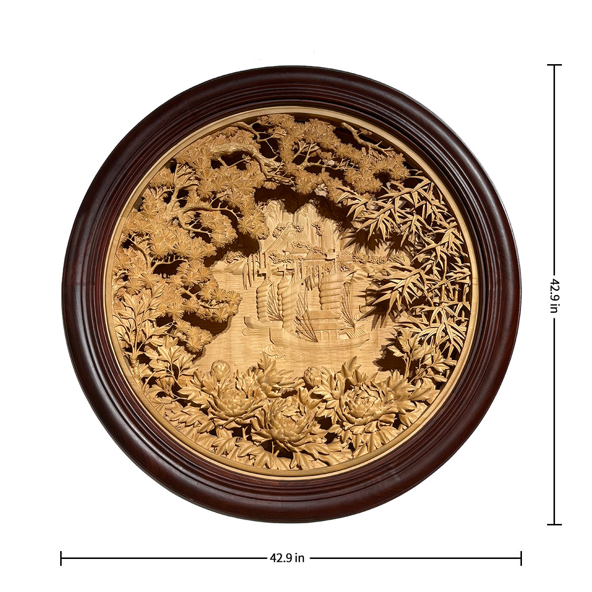 Hand-Crafted Wooden Landscape: Elements of Nature