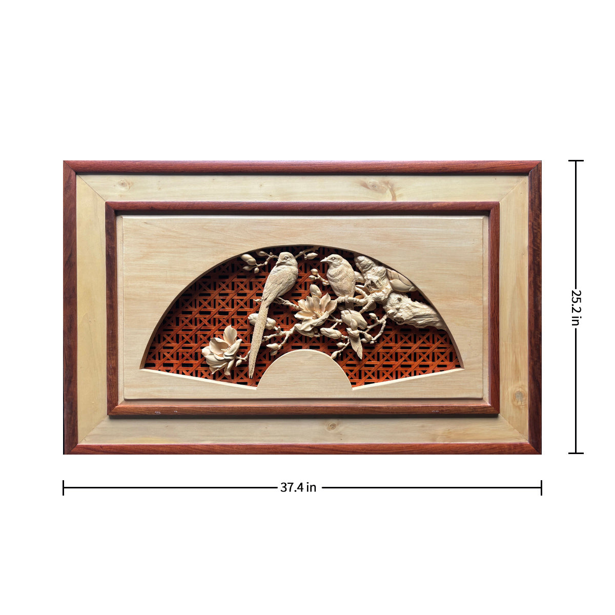 Concentric Love: Hand-Carved Birds in Relief