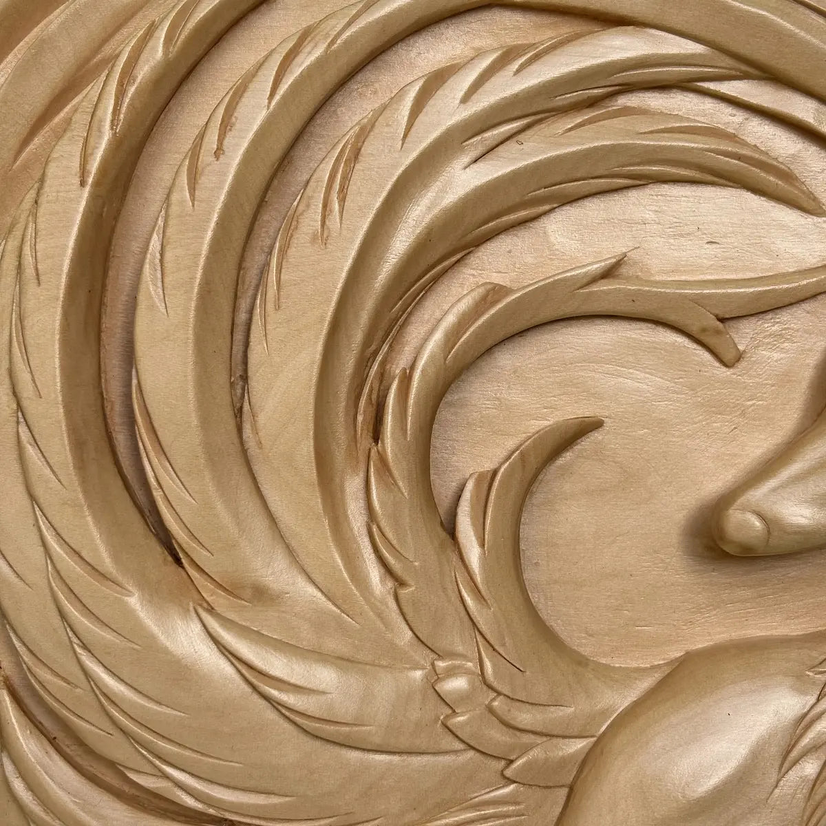 Hand-Carved Fox Art Panel