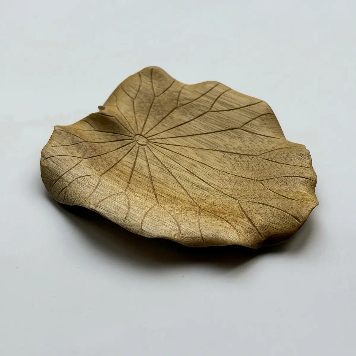 Lotus Leaf Wooden Jewellery Dish