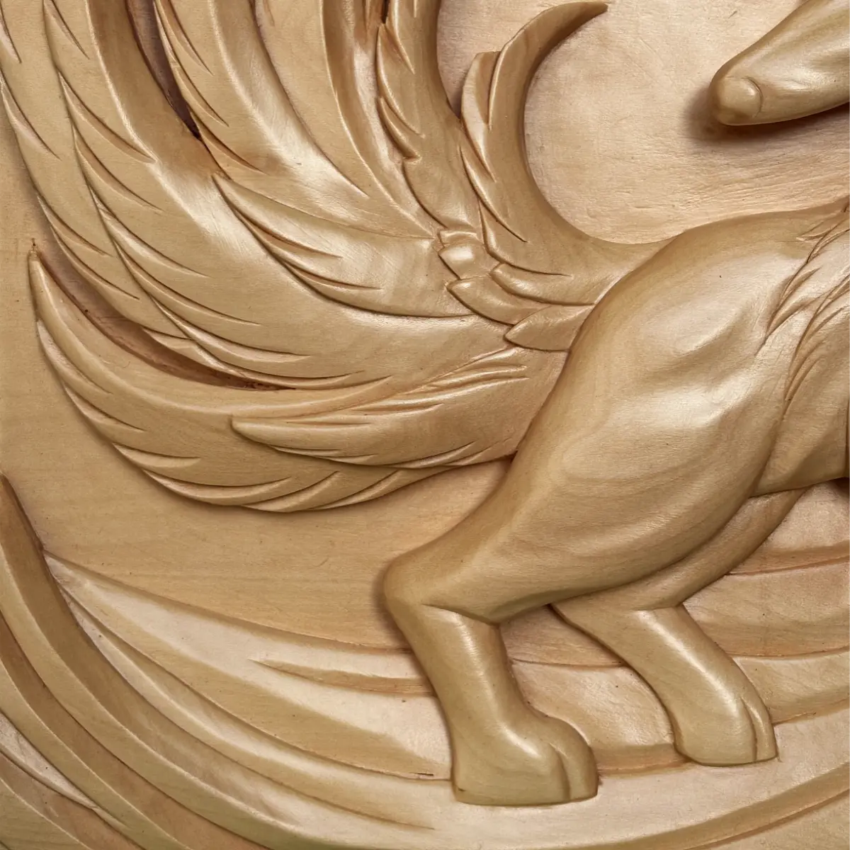 Hand-Carved Fox Art Panel